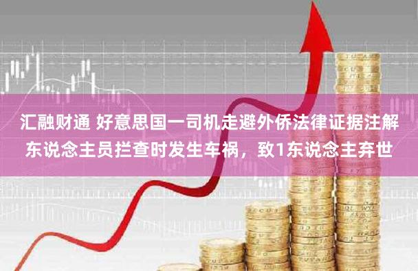 汇融财通 好意思国一司机走避外侨法律证据注解东说念主员拦查时发生车祸，致1东说念主弃世