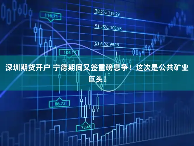 深圳期货开户 宁德期间又签重磅息争！这次是公共矿业巨头！