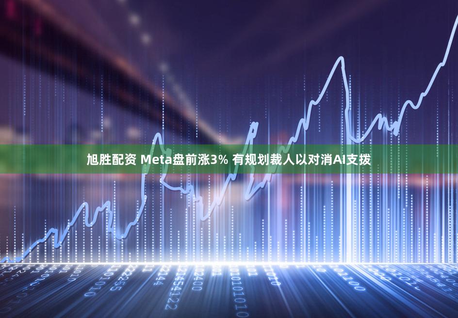 旭胜配资 Meta盘前涨3% 有规划裁人以对消AI支拨