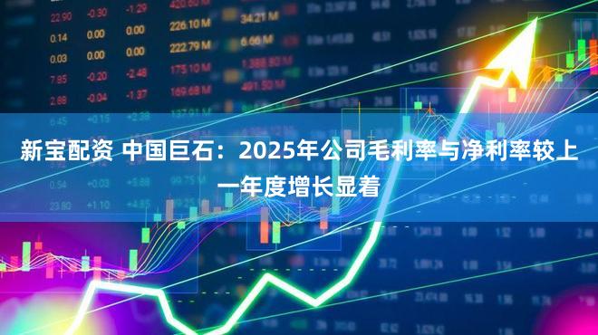 新宝配资 中国巨石：2025年公司毛利率与净利率较上一年度增长显着