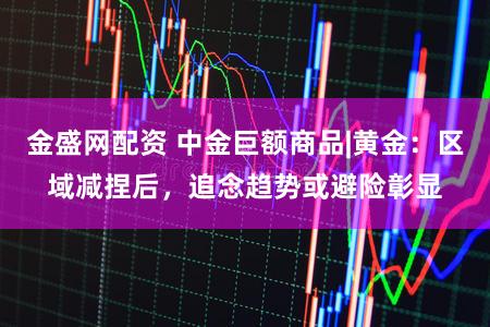 金盛网配资 中金巨额商品|黄金：区域减捏后，追念趋势或避险彰显